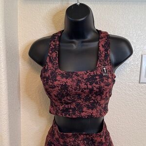 Black and Red 1st Phorm sports bra - S